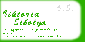 viktoria sikolya business card